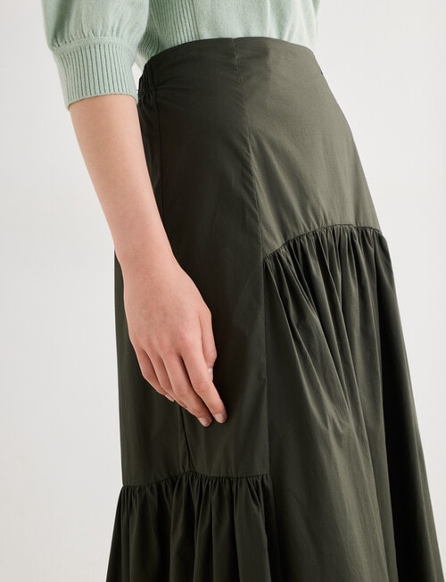 State of play Ivy Maxi Skirt, Dark Green product photo View 09 L
