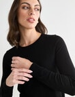 Oliver Black Long Sleeve Crew Knit Jumper, Black product photo