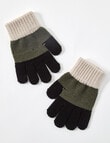 Mac & Ellie Colour Block Gloves, Multicoloured product photo