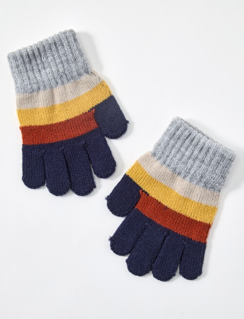 Mac & Ellie Stripe Gloves, Multicoloured product photo