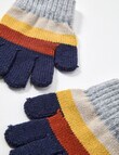 Mac & Ellie Stripe Gloves, Multicoloured product photo View 02 S