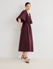 State of play Camille Shirred Dress, Dark Cherry product photo View 03 S