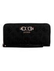 Guess Anise Large Zip Around Wallet, Black Logo product photo