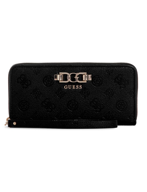 Guess Anise Large Zip Around Wallet, Black Logo product photo