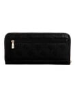 Guess Anise Large Zip Around Wallet, Black Logo product photo View 02 S