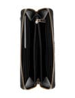 Guess Anise Large Zip Around Wallet, Black Logo product photo View 03 S