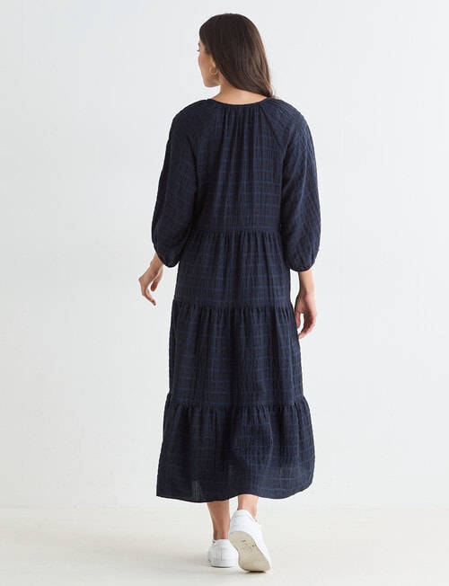 Whistle V-Neck Midi Dress, Midnight product photo View 02 L