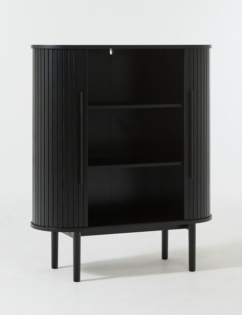 LUCA Furniture Oslo Cabinet, Black product photo View 02 L