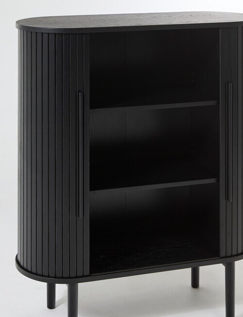 LUCA Furniture Oslo Cabinet, Black product photo View 08 L