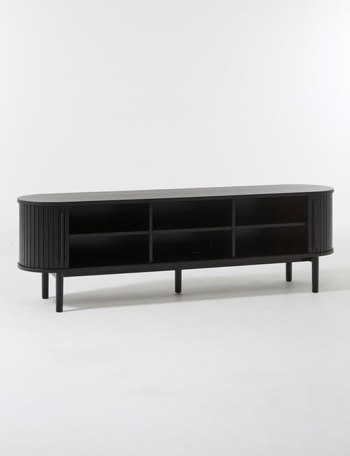 LUCA Furniture Oslo TV Cabinet, Black product photo View 02 L