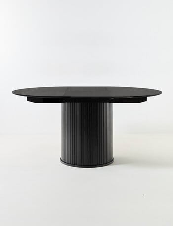 LUCA Furniture Porto Dining Table, D1.2-1.67m, Black product photo