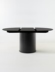 LUCA Furniture Porto Dining Table, D1.2-1.67m, Black product photo View 02 S
