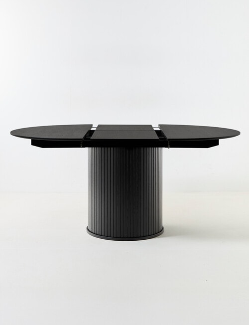 LUCA Furniture Porto Dining Table, D1.2-1.67m, Black product photo View 02 L