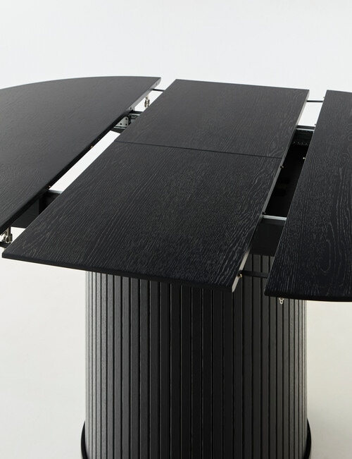 LUCA Furniture Porto Dining Table, D1.2-1.67m, Black product photo View 07 L