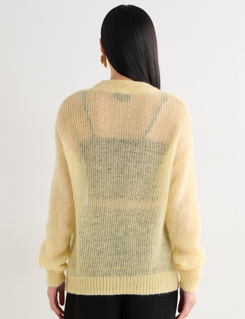 State of play Magda Mohair Blend Sweater, Panna Cotta product photo View 02 L