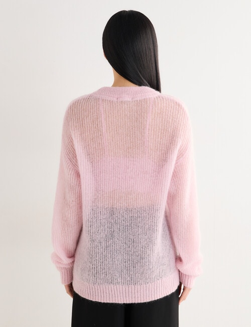 State of play Magda Mohair Blend Sweater, Rose Quartz product photo View 02 L
