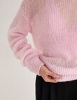 State of play Magda Mohair Blend Sweater, Rose Quartz product photo View 06 S