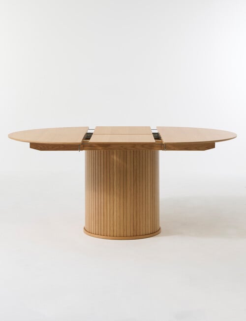 LUCA Furniture Porto Dining Table D1.2-1.67m, Natural product photo View 02 L