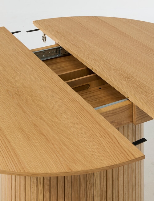 LUCA Furniture Porto Dining Table D1.2-1.67m, Natural product photo View 06 L