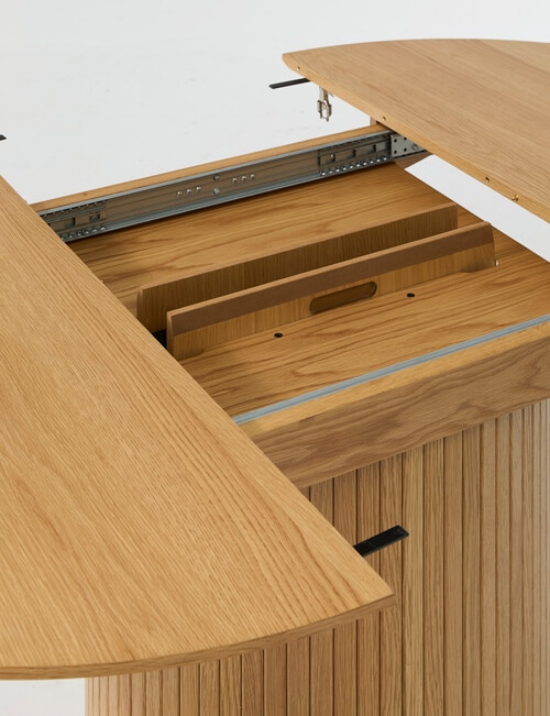 LUCA Furniture Porto Dining Table D1.2-1.67m, Natural product photo View 07 L