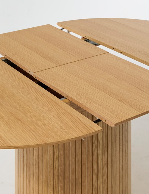 LUCA Furniture Porto Dining Table D1.2-1.67m, Natural product photo View 08 L