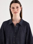 Jigsaw Angle Shirt Dress, Blue Chambray product photo View 05 S