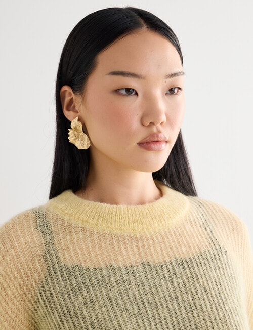 State of play Magda Mohair Blend Sweater, Panna Cotta product photo View 04 L