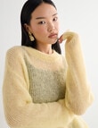 State of play Magda Mohair Blend Sweater, Panna Cotta product photo View 07 S