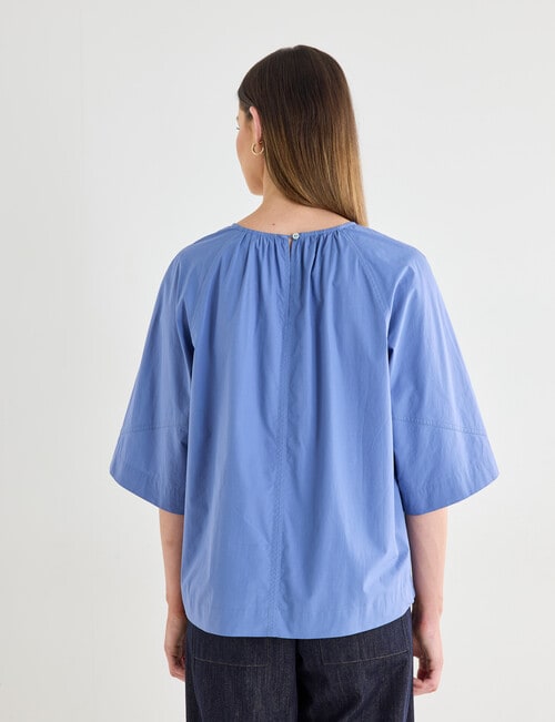 Jigsaw Angle Top, Steel Blue product photo View 02 L