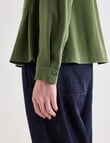 Jigsaw Define Long Sleeve Top, Leaf Green product photo View 06 S