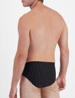 Jockey Sports Stripe Brief, 2-Pack, Regency Stripe Black product photo View 03 S