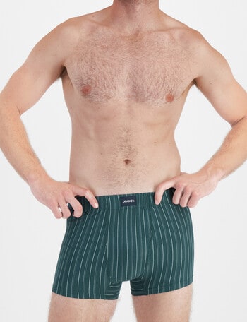 Jockey Sports Stripe Mid Trunk, 2-Pack, Regency Stripe Pine product photo