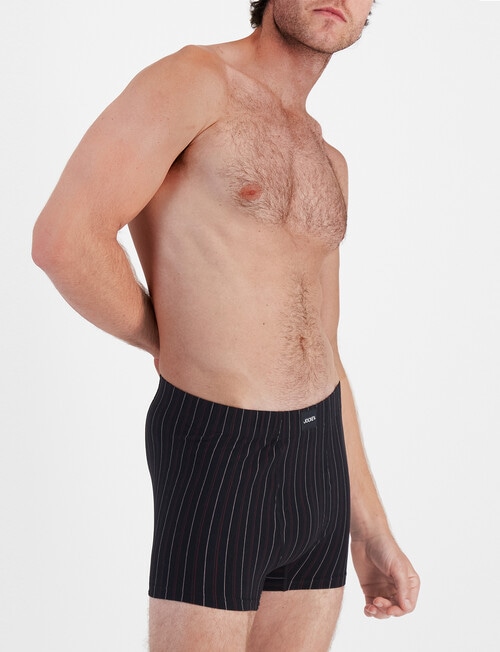 Jockey Sports Stripe Mid Trunk, 2-Pack, Regency Stripe Black product photo View 02 L