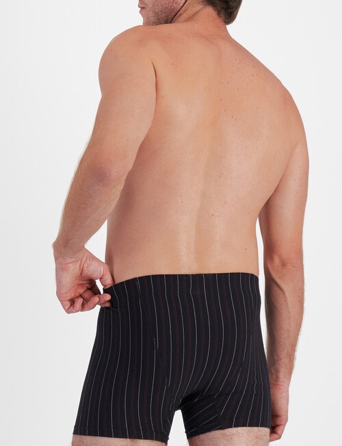Jockey Sports Stripe Mid Trunk, 2-Pack, Regency Stripe Black product photo View 03 L