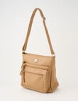 Boston + Bailey Zips Shoulder Bag, Tan product photo View 03 S