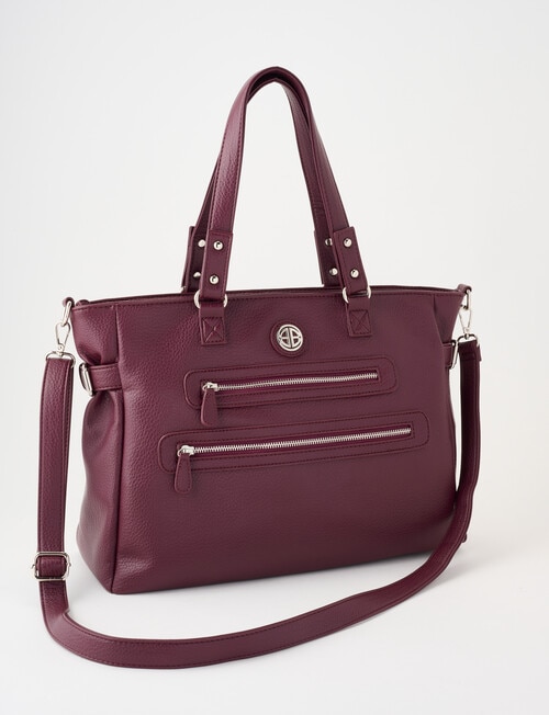 Boston + Bailey Gianna Tote Bag, Burgundy product photo