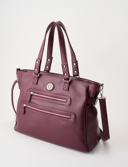 Boston + Bailey Gianna Tote Bag, Burgundy product photo View 03 L