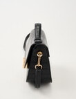 Whistle Faux Croc Crossbody Bag, Black product photo View 04 S