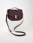 Whistle Faux Croc Crossbody Bag, Cherry Lacquer product photo