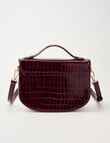 Whistle Faux Croc Crossbody Bag, Cherry Lacquer product photo View 02 S