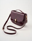 Whistle Faux Croc Crossbody Bag, Cherry Lacquer product photo View 03 S