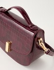 Whistle Faux Croc Crossbody Bag, Cherry Lacquer product photo View 05 S