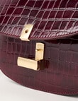 Whistle Faux Croc Crossbody Bag, Cherry Lacquer product photo View 06 S
