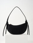 Whistle Faux Suede Shopper Bag, Black product photo View 02 S