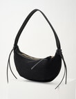 Whistle Faux Suede Shopper Bag, Black product photo View 03 S