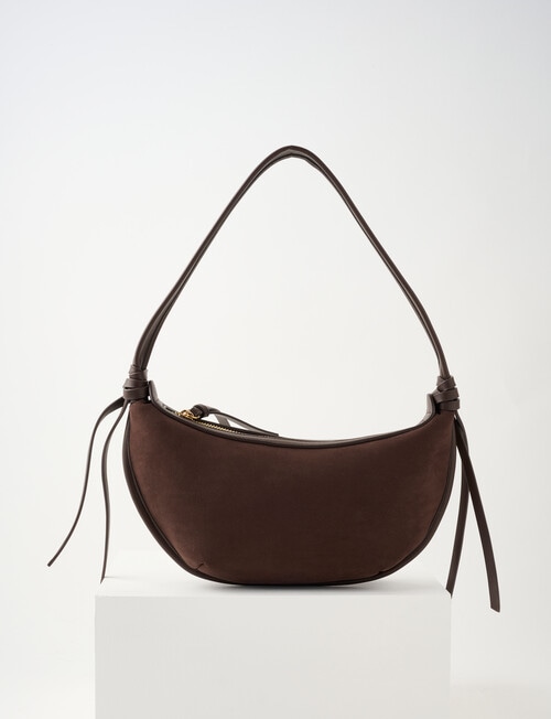 Whistle Faux Suede Shopper Bag, Espresso product photo View 02 L