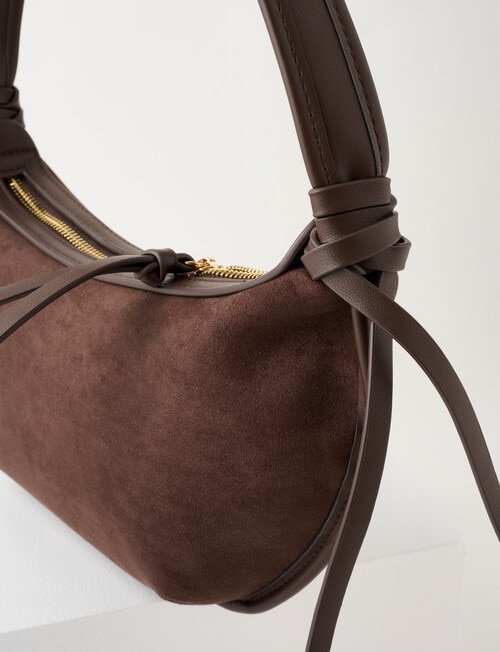 Whistle Faux Suede Shopper Bag, Espresso product photo View 05 L