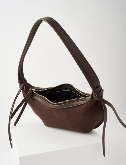 Whistle Faux Suede Shopper Bag, Espresso product photo View 06 L