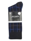 Jockey International Cotton Crew Sock, 3-Pack, Pattern Pretty Pebble, James Dean, Captain McCool & Black Tie product photo View 02 S