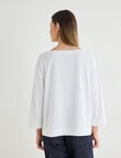 Jigsaw Frame Knit Tee, White product photo View 02 S